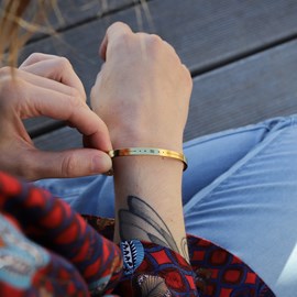 Bracelet femme verseau jonc zodiaque