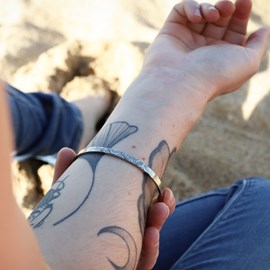 Bracelet jonc femme - topo - randonnée