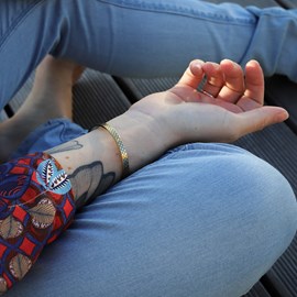 Jonc femme - ecaille de poisson - dragon