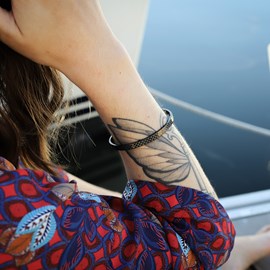 Jonc femme - ecaille de poisson - dragon