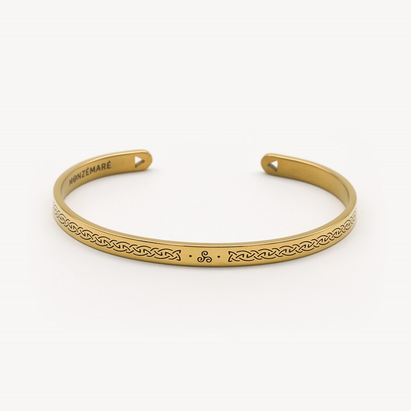 Monzémaré - Bracelet jonc femme triskel celte breton