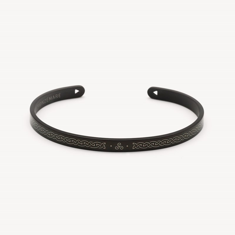 Monzémaré - Bracelet jonc femme triskel celte breton