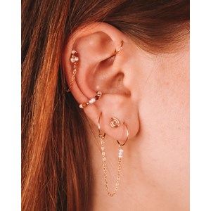 Boucles - ravia marron - argent