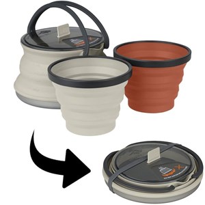 Set pliable bouilloire et tasses sea to