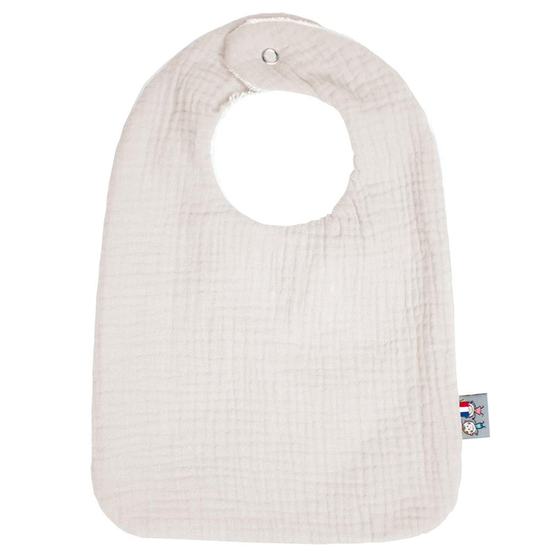 Bavoir en gaze de coton jeanne beige