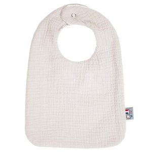 Bavoir gaze de coton, jeanne beige dès