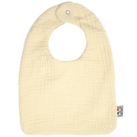 Bavoir en gaze de coton jeanne écru dès