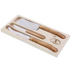 Ensemble de 3 couteaux à fromage jean dubost laguiole olivier