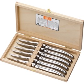 Coffret de 6 couteaux laguiole inox