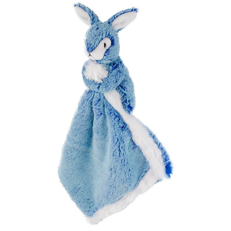 Doudou lapin dani créations bleu