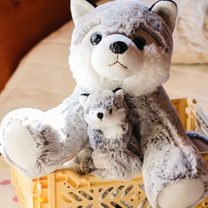 Doudou husky dani créations