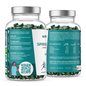 Spiruline bio - 500 comprimés vegan