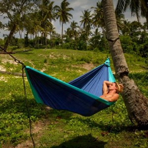 Hamac original - bleu et turquoise