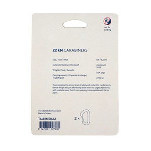 Mousquetons 22kn (set de 2)