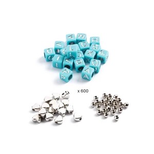 Argent perles alphabet