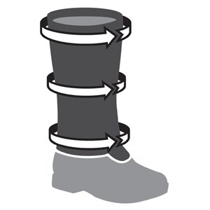 Guêtres tsl - hiking  grey l