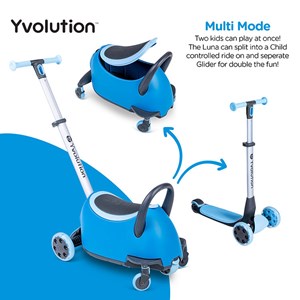 Trottinette évolutive 5 en 1 luna bleu