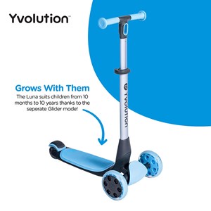 Trottinette évolutive 5 en 1 luna bleu