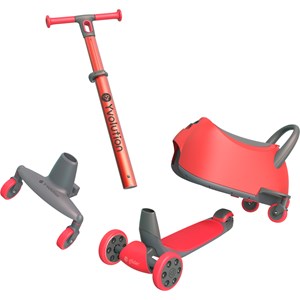 Trottinette évolutive 5 en 1 luna rouge