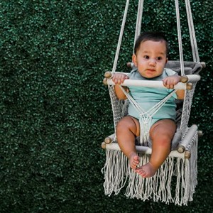 Hamac bébé macramé écru
