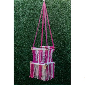 Hamac bébé macramé rosado
