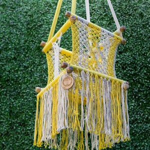 Hamac bébé macramé amarillo