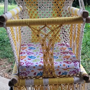 Hamac bébé macramé amarillo