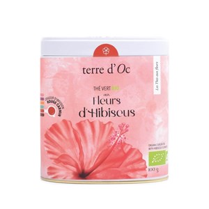 Thé vert bio - aux fleurs d'hibiscus