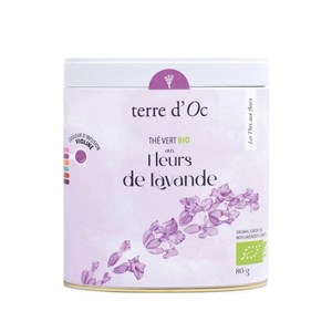 Thé vert bio - aux fleurs de lavande