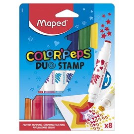 Feutres colorpeps duo stamp 8pcs