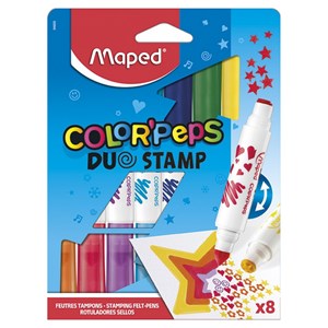 Feutres colorpeps duo stamp 8pcs