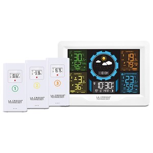 Station météo 3 sondes blanc