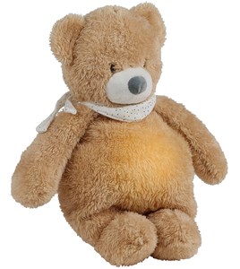 Veilleuse peluche ours brun clair sleepy