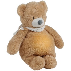 Veilleuse peluche ours brun clair sleepy