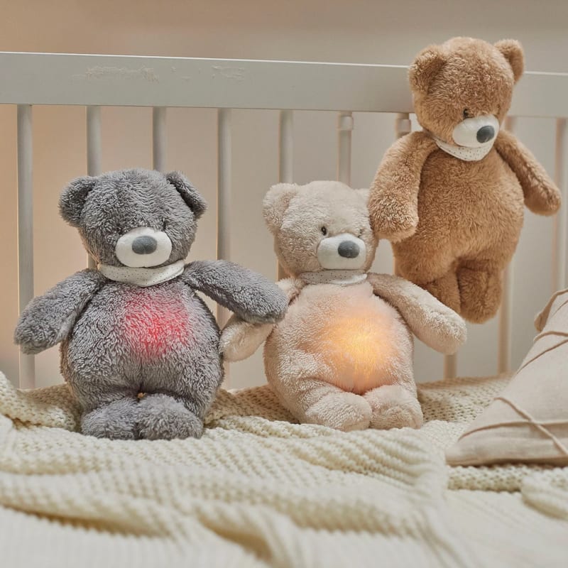 Veilleuse peluche ours beige sleepy (Nattou) - Image 2