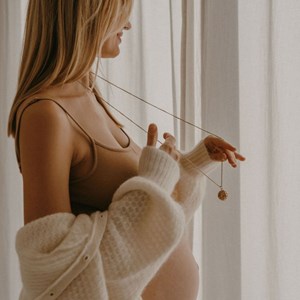 Bola fleur de vie argent