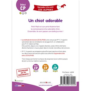 Un chiot adorable – début CP