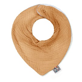 Bavoir bandana gaze de coton, jeanne