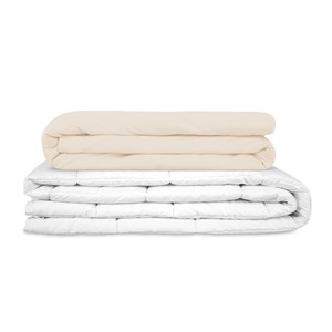 Couverture lestée beige 135x200 10kg