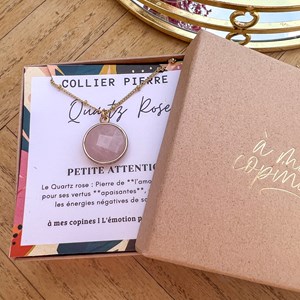 Collier pierre de grossesse quartz
