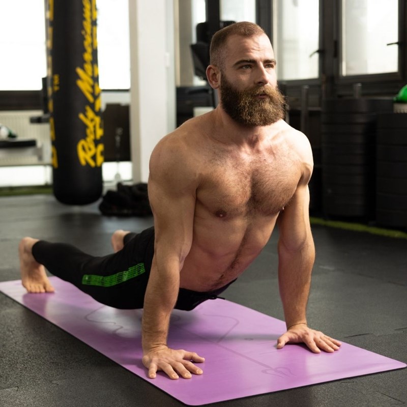 Tapis de yoga pliable XXL en liège et caoutchouc naturel - Yogamatata
