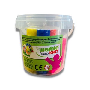 Pâte à modeler 6 couleurs avec 4 moules