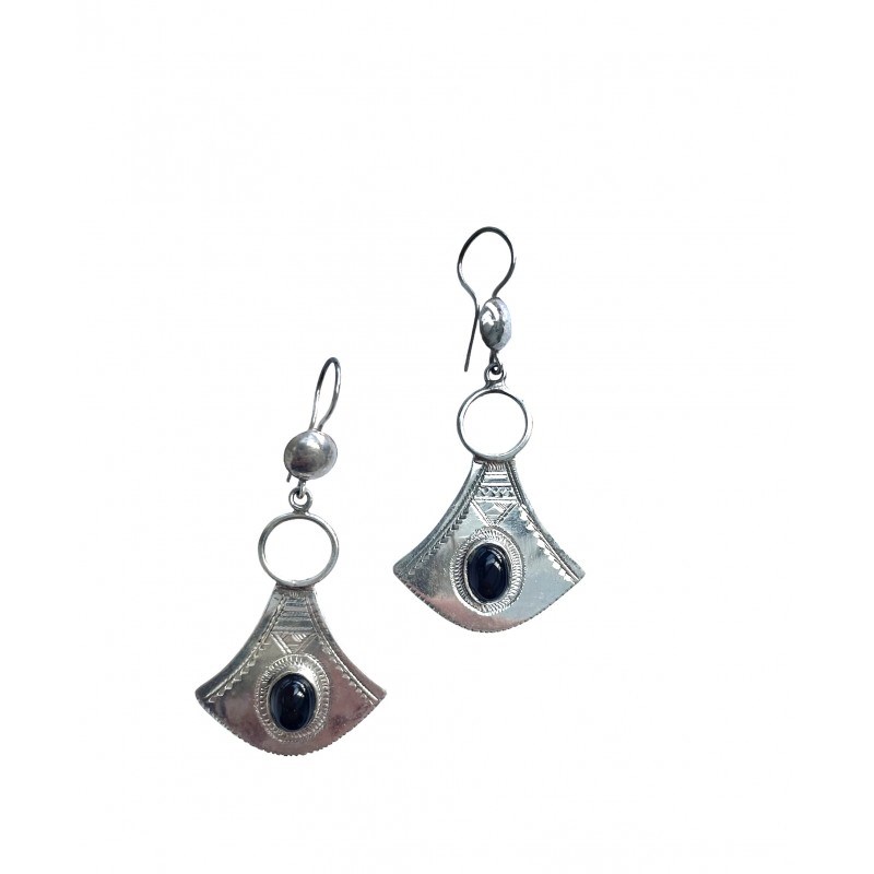 Boucle d'oreille touareg en argent