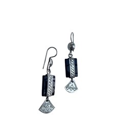 Boucles d'oreille touareg argent