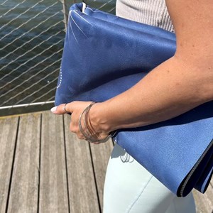 Tapis de yoga voyage samadhi bleu