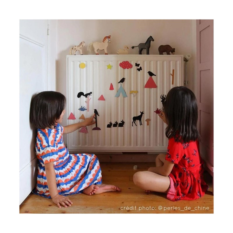 La cabane à rêves - Magnets animaux – forêt