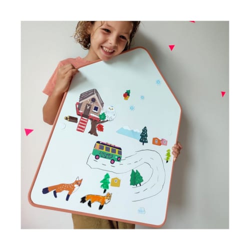 La cabane à rêves - Tableau blanc magnétique – format cabane
