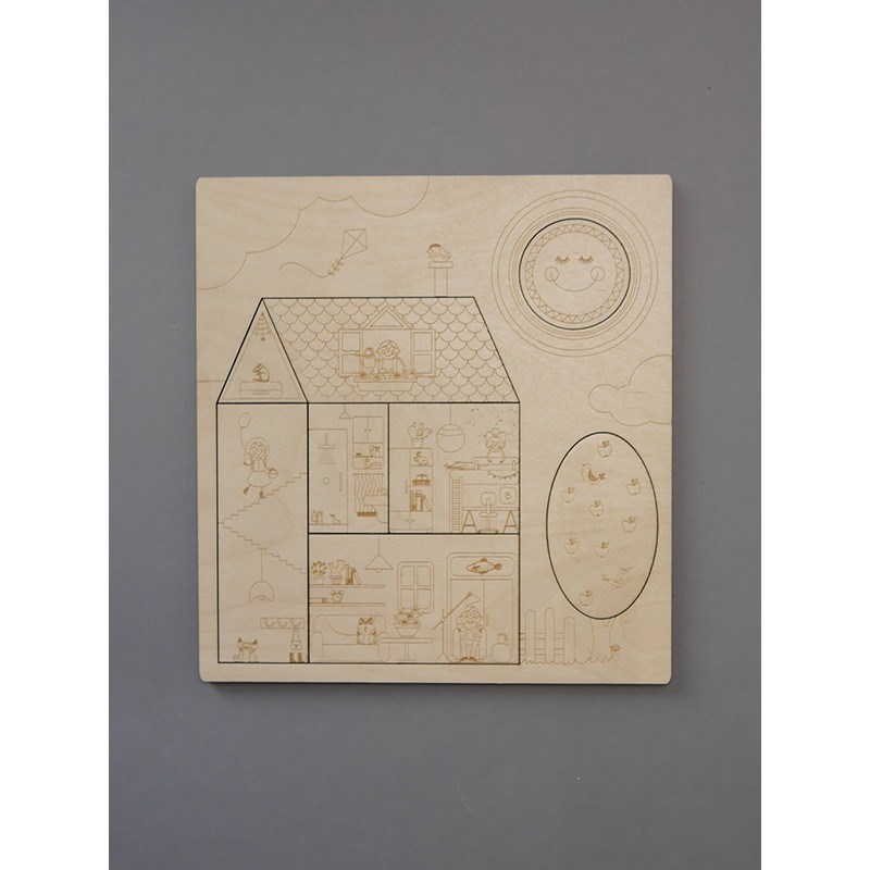 Stuka puka - Puzzle en bois les formes