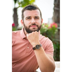 Montre homme bois noyer phobos