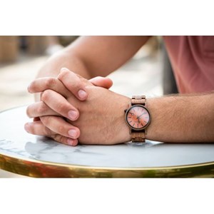Montre bois homme noyer explorer